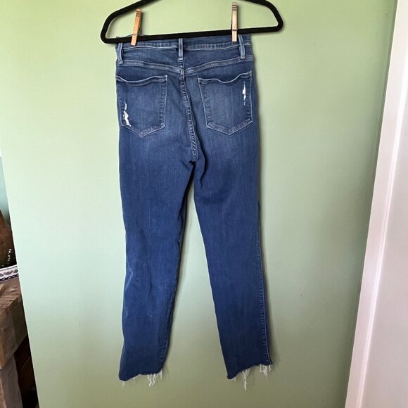$168 FRAME Le Sylvie Slender Straight Ankle Jeans Cropped Size 27 - Picture 9 of 9